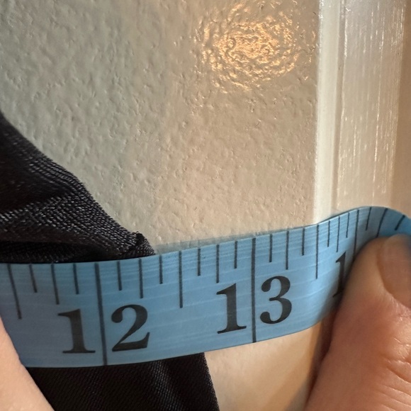 Vintage Black Lace Maxi Satin Like Slip Dress Size Small - Picture 10 of 14